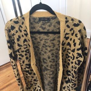 Leopard print cardigan